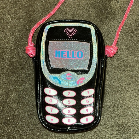 Retro cell phone strap coin purse - Picture 3 of 8